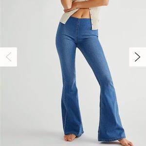 Free People Penny Pull-On Flare Jeans
